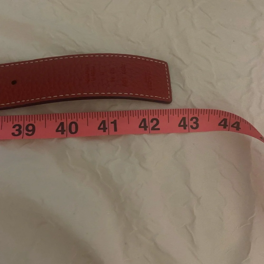 Coach reversible C signature red/brown belt - Picture 8 of 9